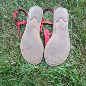 Red Sandals Brown Size 6 thumbnail 3