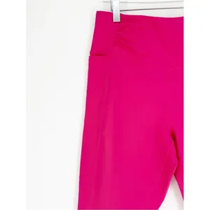 Free People Movement Breath Easy Cropped‎ Leggings Women's Size L Pink thumbnail 4