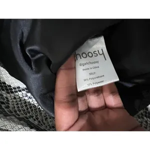 Choosy NWT XS Vintage 90s Faux Snakeskin Leather Trench Coat Duster Jacket Fall thumbnail 11