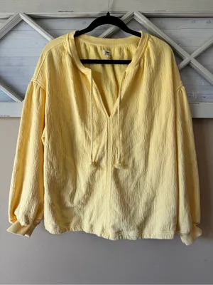 Aerie Easy‎ Street Sweatshirt yellow size medium beach comfy thumbnail 2