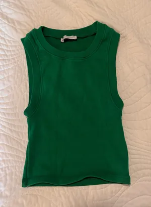 ZARA Kelly Green Crop Top thumbnail 1