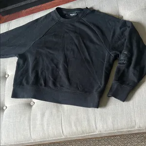 Pajar Canada Classic Black Crew Neck Logo Patch Size Medium thumbnail 5