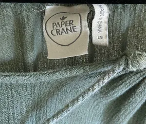 Paper Crane Green Boho Off The Shoulder Top thumbnail 3