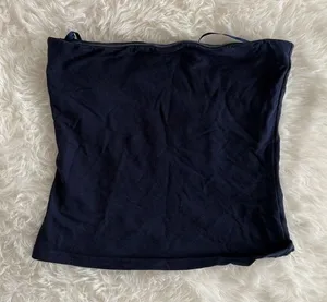 Edikted Navy Blue Strapless Tube Top Size S thumbnail 1