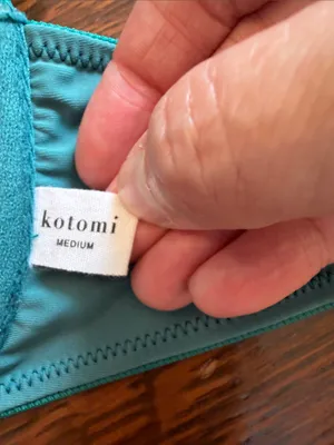 Kotomi Women’s Teal Underwire Bikini top - Teal size medium thumbnail 4
