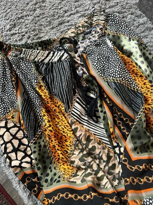 NWT truth fashion Bold Animal Patchwork‎ Maxi Skirt in Green and Yellow thumbnail 9