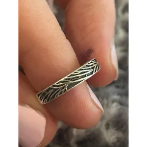 Z03 size 4.5 ring 925 sterling silver thumbnail 4