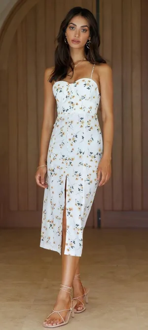Fortunate One Moments In Paradise Midi Dress thumbnail 1