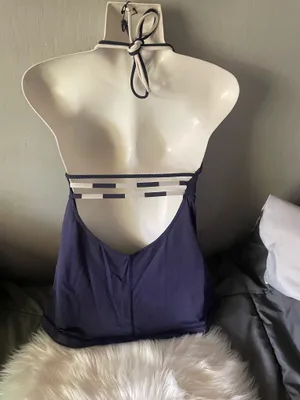 Lululemon Women’s Tank Halter Backless Purple Swim Suit thumbnail 5