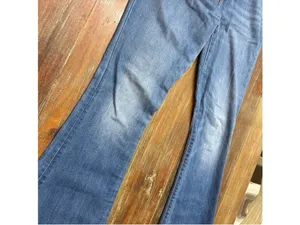 7 For All Mankind Ultra High Rise Skinny Boot Jeans Medium Wash Blue Size 28 thumbnail 3