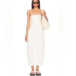 We The Free Je Suis Pret Barrel Jumpsuit In White Size Medium thumbnail 2