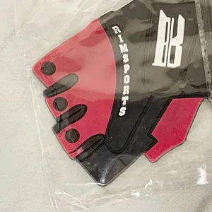 Rimsports Fingerless Weightlifting Gloves Pink Black Keychain Keyring thumbnail 3