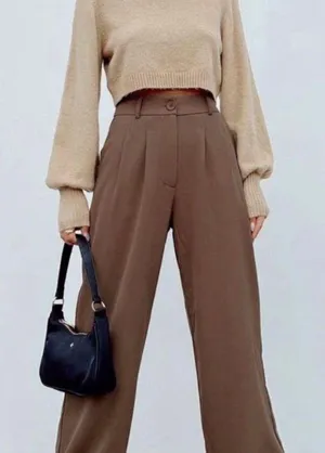 Princess Polly Archer Pants Brown thumbnail 1