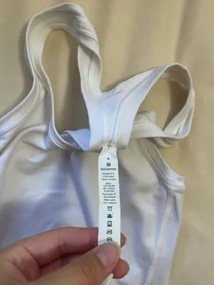 Lululemon White Tank Top thumbnail 3
