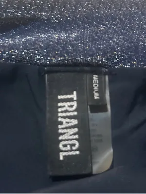 triangl swimwear Sparkle Navy Shimmery Bikini Set thumbnail 3