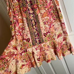 Free People "Summer in Tulum Floral Printed Linen Tunic Top - Size M⁠ thumbnail 5