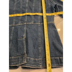 Lands' End Safari Field Size XS 2-4 Denim Jacket Dark Wash 4 Flap Pocket Women thumbnail 10