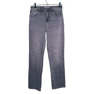 Abercrombie 90s Straight Ultra High Rise Jeans Size 27 (4) Gray Y2K Retro Casual thumbnail 2