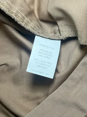 Trina Turk Sunset Wide Leg Pants Tan Khaki Nylon Cotton Stretch 231318 Size 6 thumbnail 6