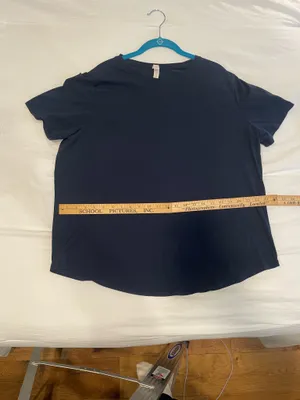 Lululemon Short Sleeve Shirt Navy thumbnail 4