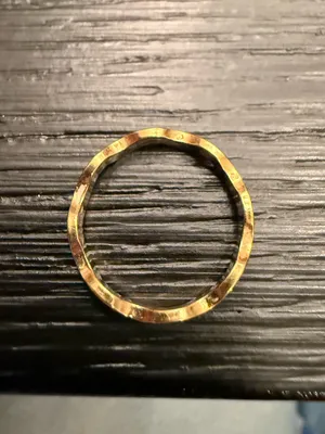 Vintage AVON Ripple Wavy Squiggle Ring Gold Tone Costume Jewelry Ring Size 5 thumbnail 3