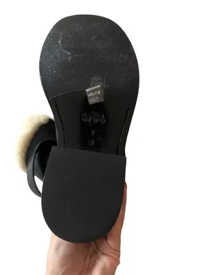 COACH Women’s Black Leather Zip Moto Boots Size 7 thumbnail 4