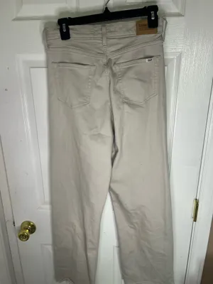 Levi’s high rise straight leg cream jeans thumbnail 2