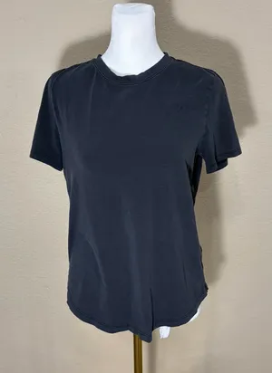 Lululemon Love Crew Short Sleeve T-Shirt Black Women’s PtP 18” Across Outdoor thumbnail 1