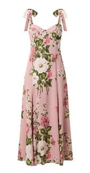 Reformation Nadira Floral Pink Maxi Dress thumbnail 3