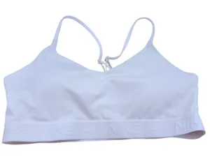 Nike Pro Dri-Fit White Halter Padded Sports Bra Size Medium thumbnail 1