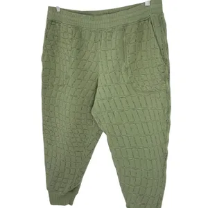 Nike Yoga Therma FIT Luxe Jogger Women 1X Reversible‎ Green Quilted Pants thumbnail 3