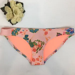 Triangl Pink Floral Neoprene Swim Bikini Bottoms XXS NEW thumbnail 2