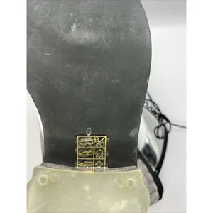 Jeffrey Campbell Lebovit Mule Low Heel Womens Sz 6 Open Back Shoes Silver Black‎ thumbnail 9