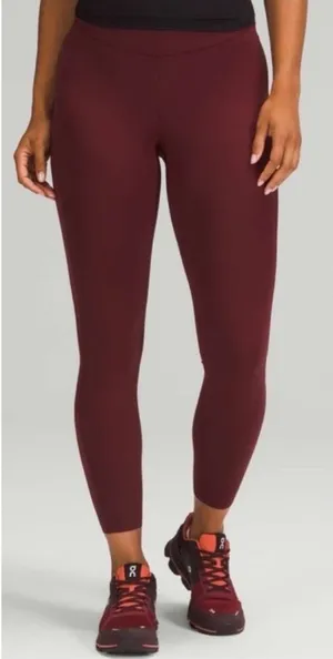 Lululemon‎ Base Pace High-Rise Tight 25" Red Merlot size 6 thumbnail 1