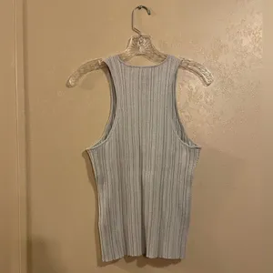 NWT Madewell Signature Shimmer Knit Sweater Tank sz L thumbnail 2