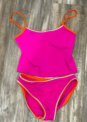 Sea Folly fuchsia Tankini thumbnail 1