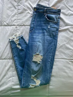 American Eagle Distressed High Waisted Jeggings thumbnail 2