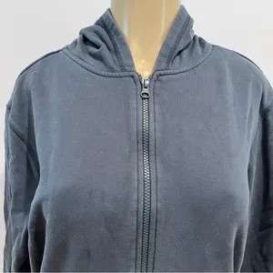 Pact Full Zip Hoodie Sz L Gray Organic Cotton Pockets Womens thumbnail 2