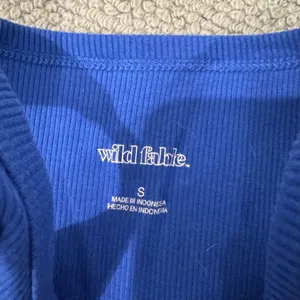 Wild Fable blue cropped tank thumbnail 2