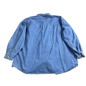 Bobbie Brooks Denim Shirt Women 18W/20W Winter Snowman Bear Christmas‎ Vintage thumbnail 3