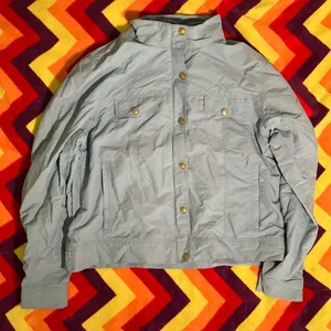 Vintage LL Bean All Conditions "2 In One" Jacket Womens Small Blue Poly Shell thumbnail 1