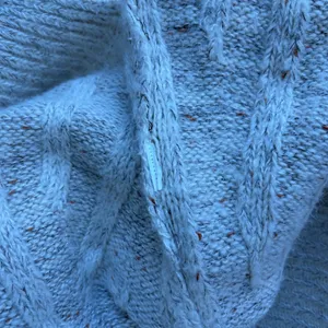 Moon River Chunky Knit Ribbed Turtleneck Sweater M Flecked Coastal Grandma Chic thumbnail 9