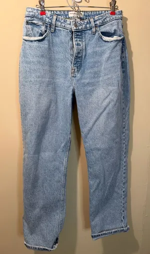 Abercrombie Dad High Rise Curve Love Jeans Women’s 8S thumbnail 1