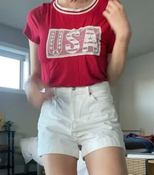 Red ‘USA’ Top Size L thumbnail 2