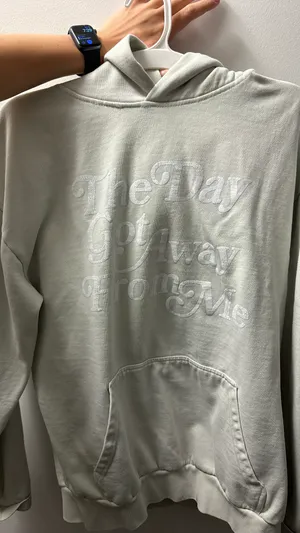 Light Sage Hoodie Size L thumbnail 2