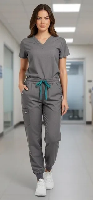 Figs Gray And Blue Zamora Joggers Scrub Pants Size XXS thumbnail 1