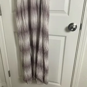 A New Day Brown & Cream Striped Maxi Dress | Boho Ikat Print Sleeveless L/XL thumbnail 4