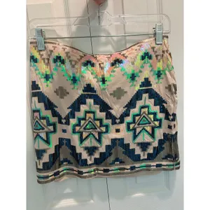 Express Pastel Sequin Skirt EUC thumbnail 8