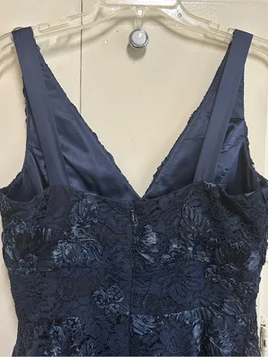 Antonio Melani Vale Dress navy blue lace Embroidered Wedding Party Formal NWT thumbnail 3