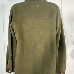 Blank NYC Green Fleece Long Sleeve Button Down Jacket Size XS NWT thumbnail 7